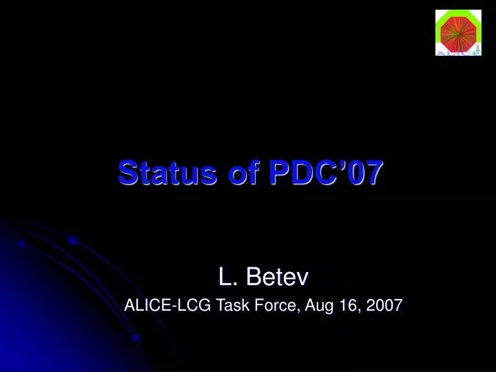 status of pdc 07