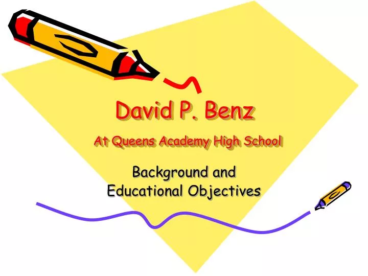 david p benz at queens academy high school