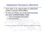Designing Technical Reports - slide 1