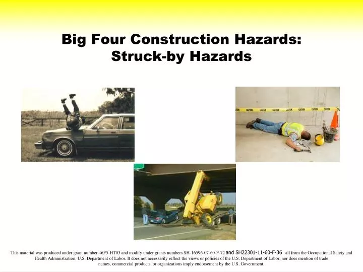 big four construction hazards struck by hazards