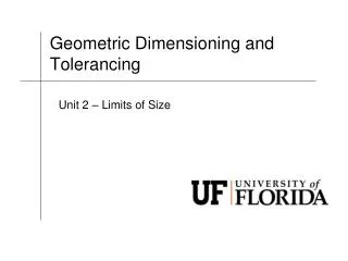 Geometric Dimensioning and Tolerancing