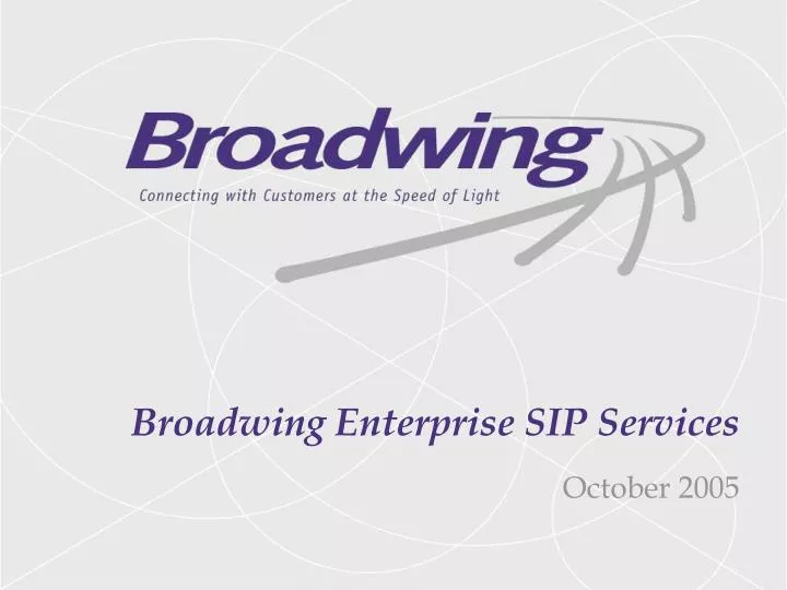broadwing enterprise sip services