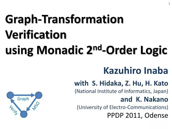 graph transformation verification using monadic 2 nd order logic