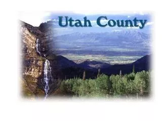 Utah County is located in the center of Utah .
