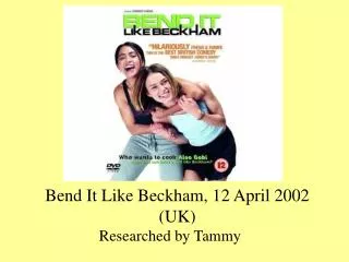 Bend It Like Beckham, 12 April 2002 (UK)