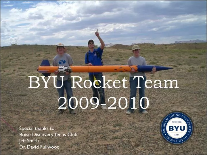 byu rocket team 2009 2010