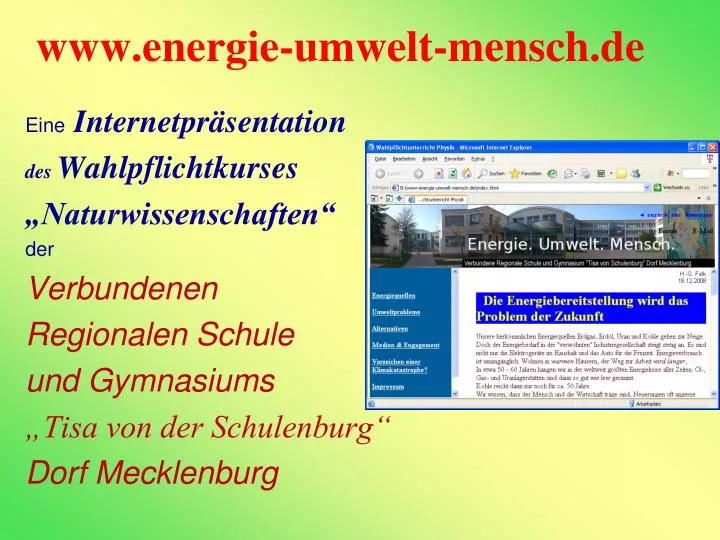 www energie umwelt mensch de