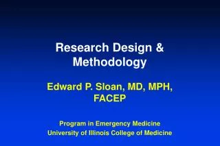 research design methodology