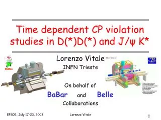 Time dependent CP violation studies in D(*)D(*) and J/? K*