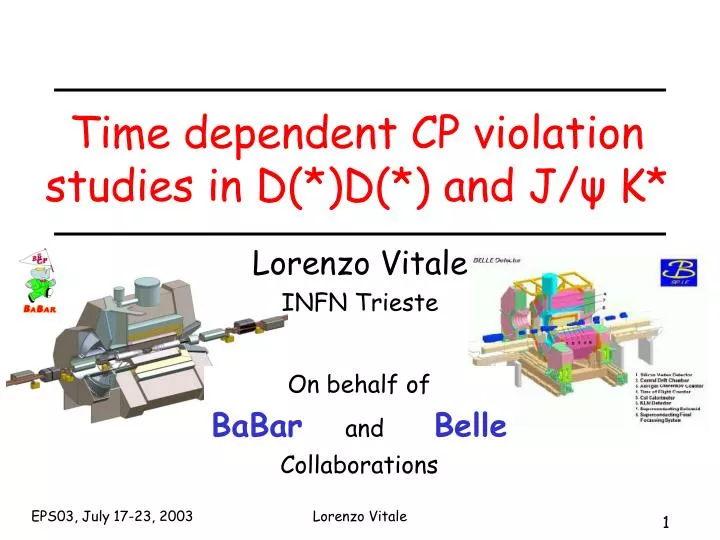 time dependent cp violation studies in d d and j k
