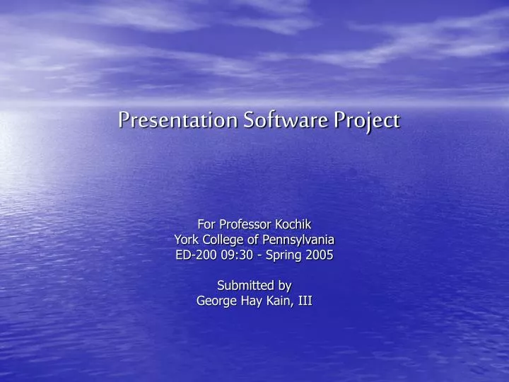 presentation software project