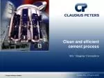 Clean and efficient cement process - slide 1