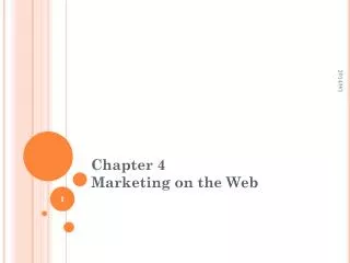 Chapter 4 Marketing on the Web