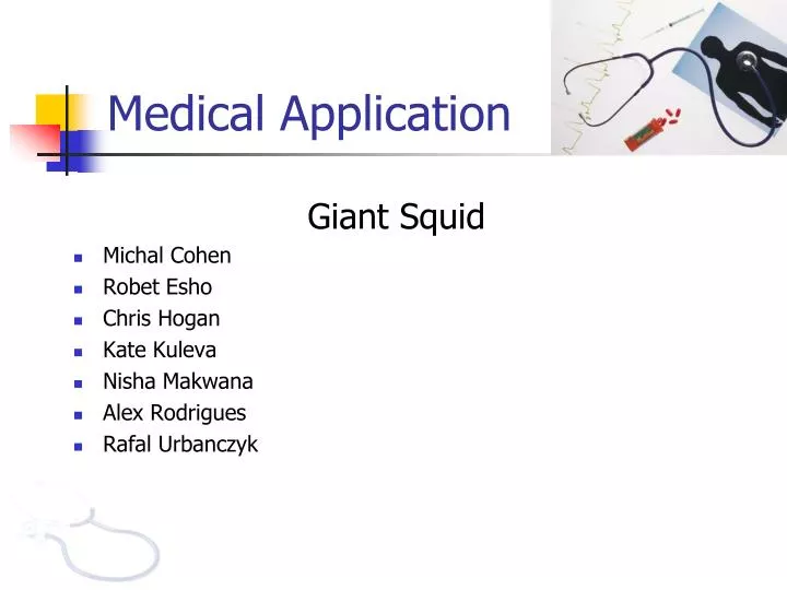 medical application