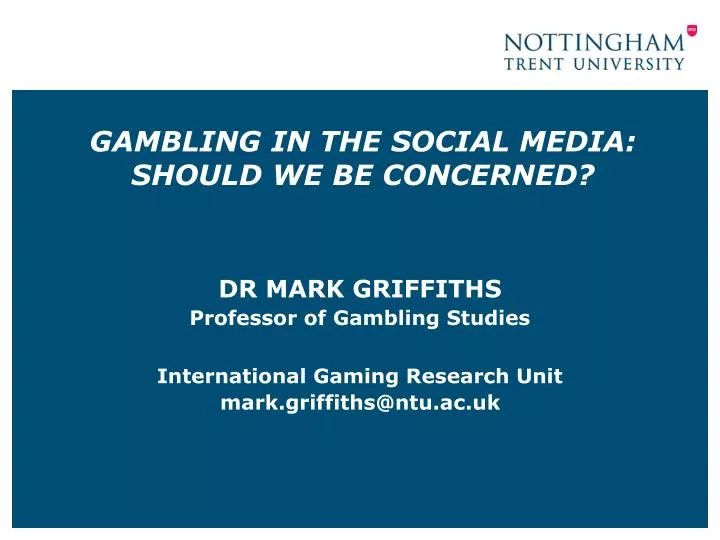 gambling in the social media should we be concerned