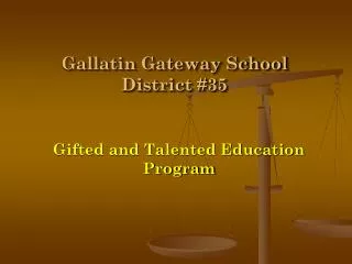 Gallatin Gateway School District #35