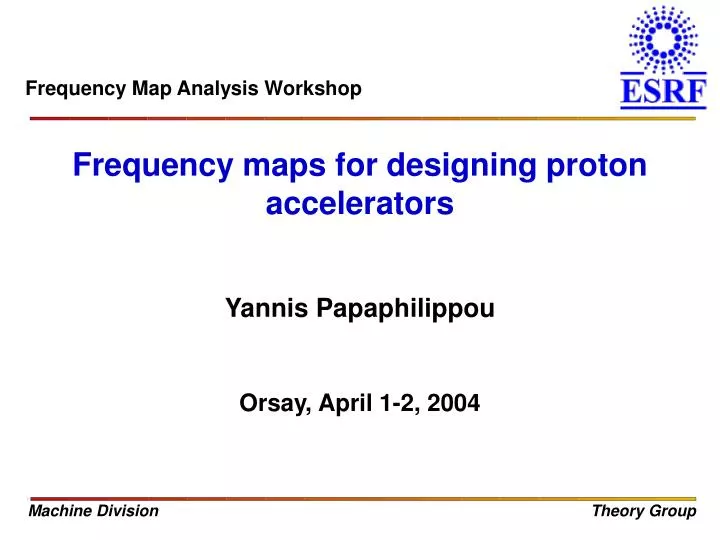 frequency maps for designing proton accelerators