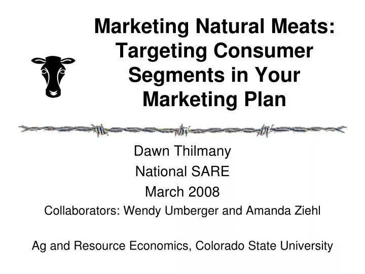 marketing natural meats targeting consumer segments in your marketing plan