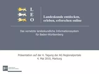 das vernetzte landeskundliche informationssystem f r baden w rttemberg