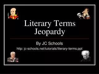Literary Terms Jeopardy