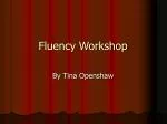 Fluency Workshop - slide 1