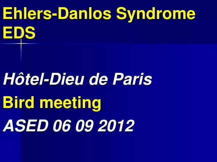 ehlers danlos syndrome eds