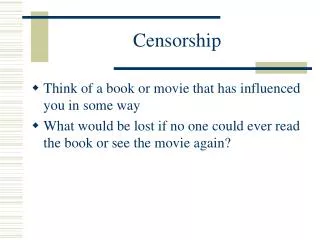 Censorship