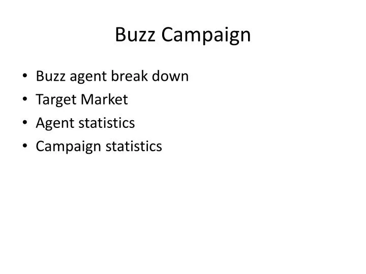 buzz campaign
