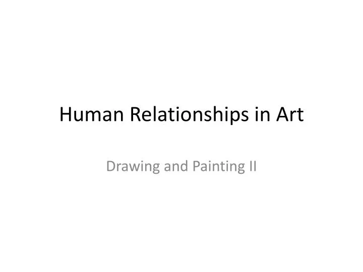 human relationships in art