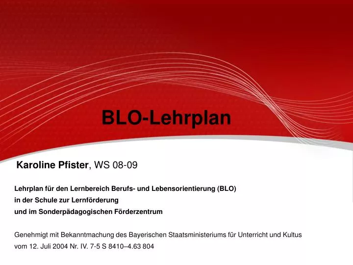 blo lehrplan