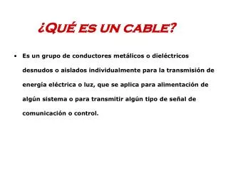 qu es un cable