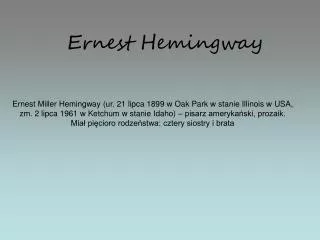 ernest hemingway