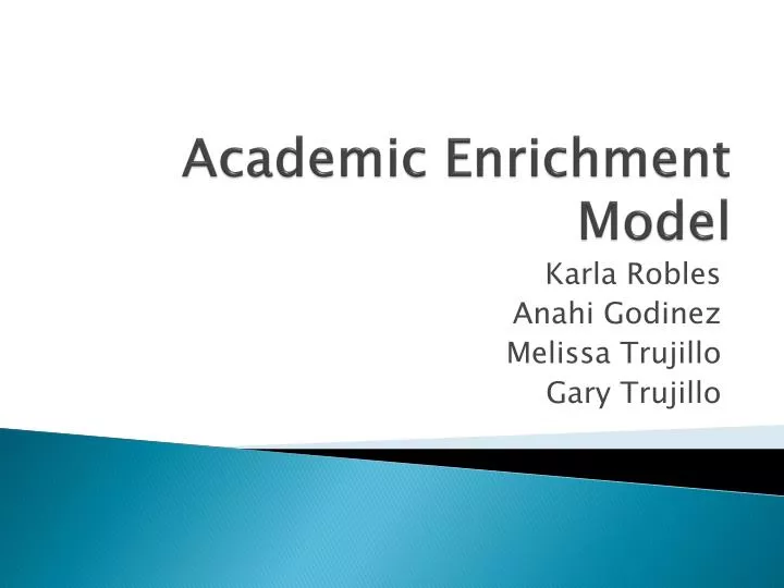 academic enrichment model