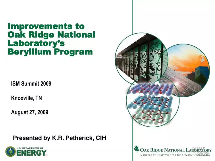 improvements to oak ridge national laboratory s beryllium program