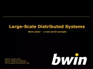 Large-Scale Distributed Systems