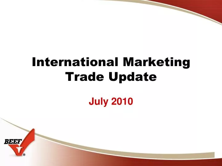 international marketing trade update