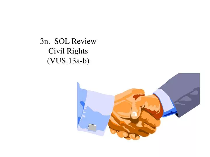 3n sol review civil rights vus 13a b