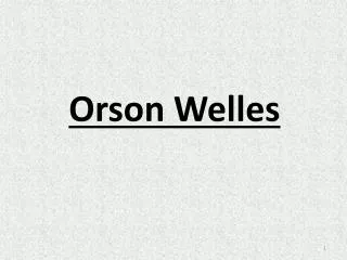orson welles