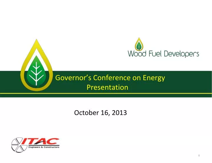governor s conference on energy presentation