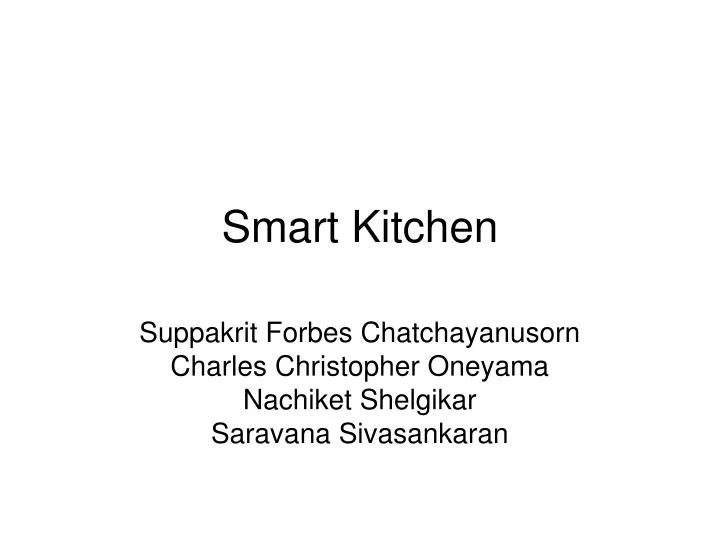 smart kitchen