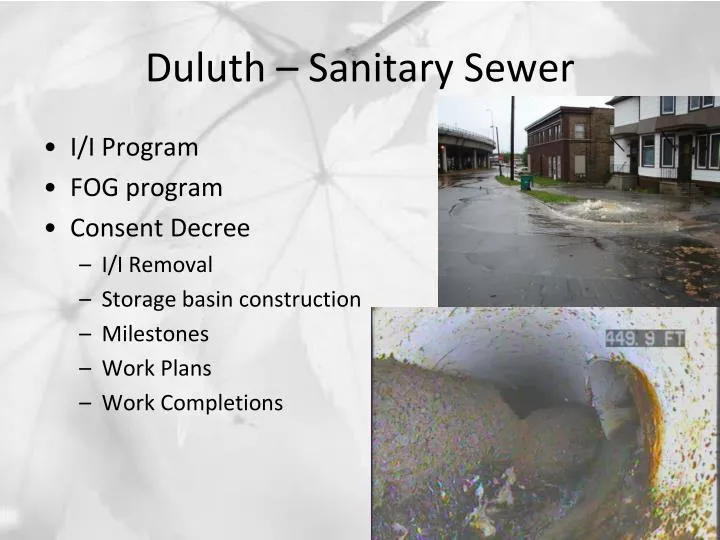 duluth sanitary sewer