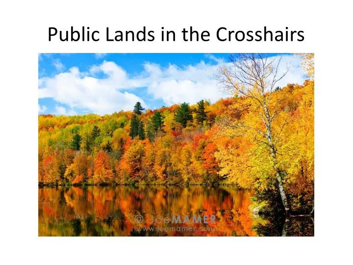 public lands in the crosshairs