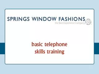 basic telephone skills training
