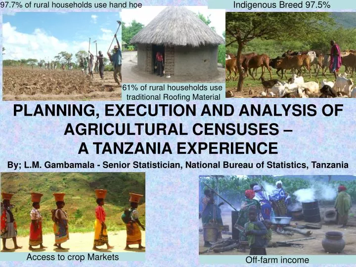 planning execution and analysis of agricultural censuses a tanzania experience