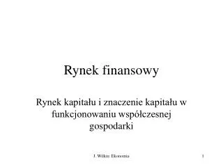 rynek finansowy