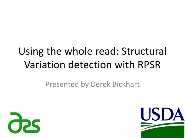 using the whole read structural variation detection with rpsr