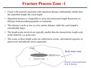 Fracture Process Zone -1