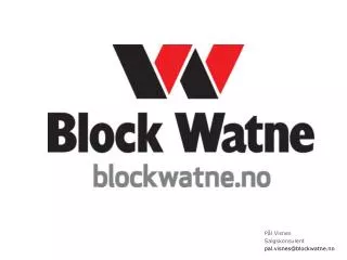 p l visnes salgskonsulent pal visnes@blockwatne no
