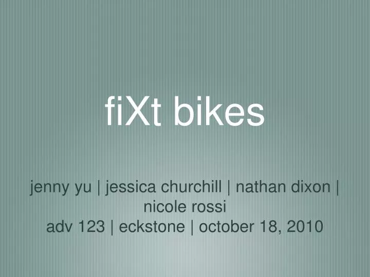 fixt bikes