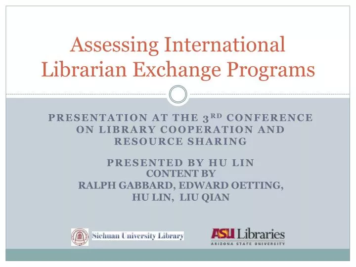 assessing international librarian exchange programs
